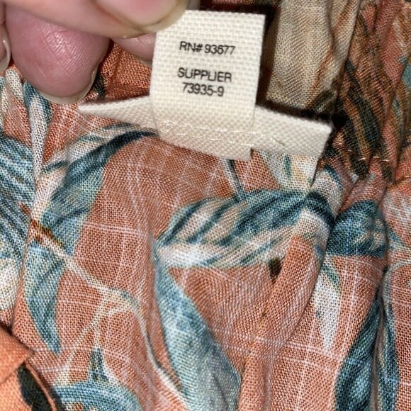 a.n.a Women's Lila Tropical Print With Shoulder Tie‎ Tank Top Size L NWT - Picture 7 of 11